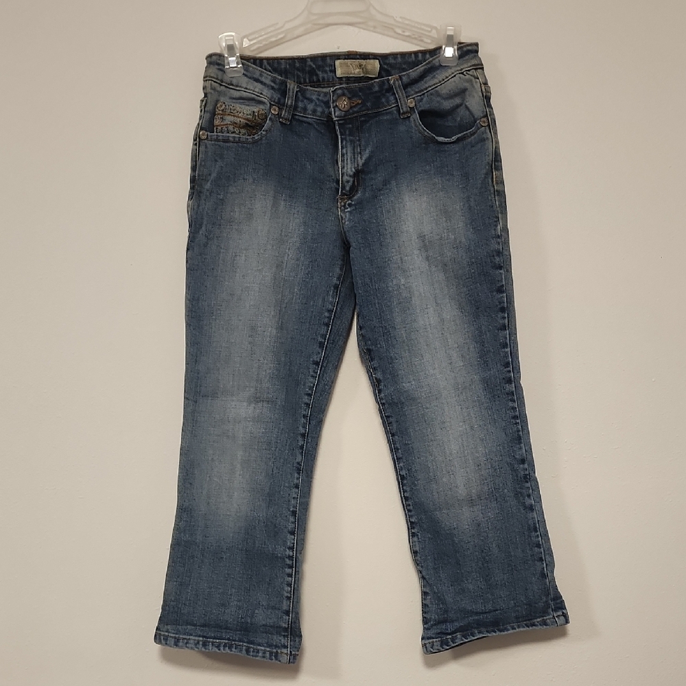 BKE Blue Straight Leg Jeans with Modern Indigo Wash
